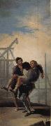 Francisco Goya Wounded Mason oil painting